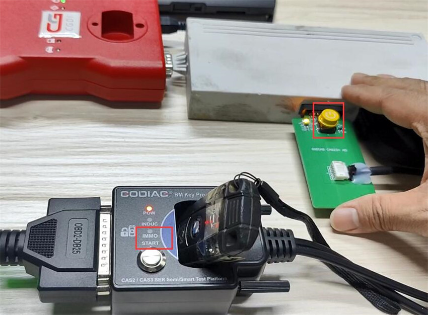 How to Program BMW CAS2 Semi-smart Key by CGDI BMW and GODIAG Test Platform