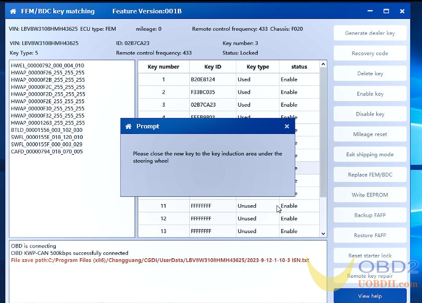 CGDI BMW Tutorials: Program BMW Key with Godiag FEM/BDC Test Platform