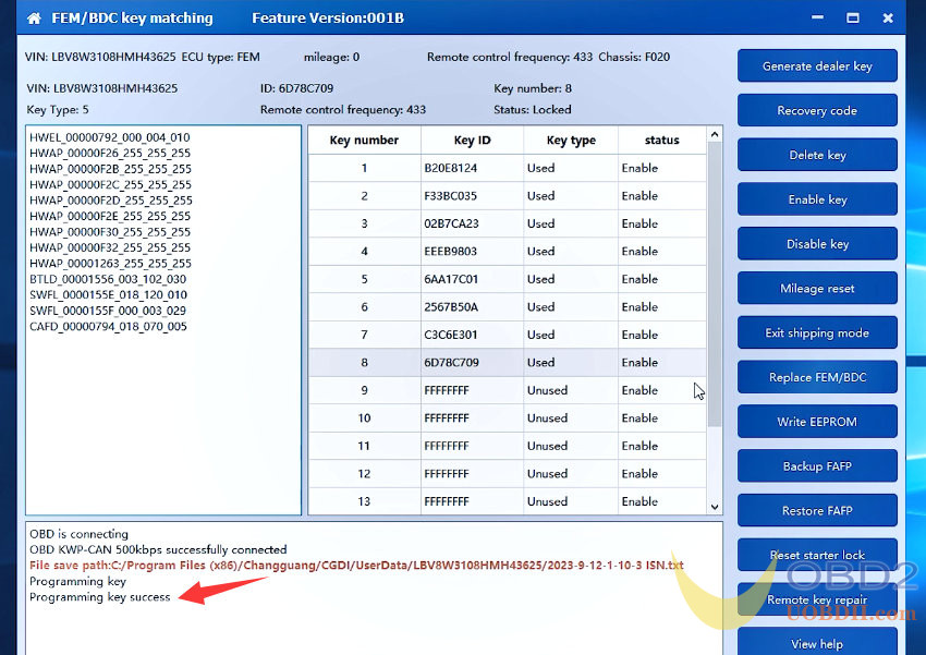 CGDI BMW Tutorials: Program BMW Key with Godiag FEM/BDC Test Platform