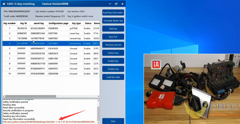 CGDI BMW Tutorials: Unlock CAS3 Key and Recover Key Position