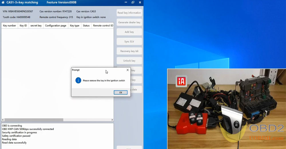 CGDI BMW Tutorials: Unlock CAS3 Key and Recover Key Position