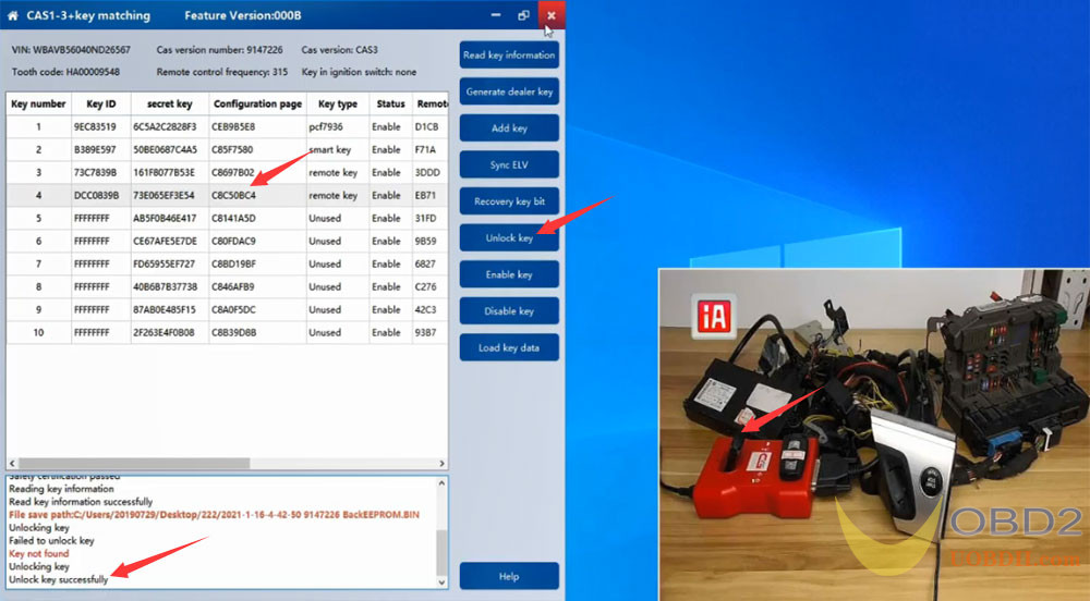 CGDI BMW Tutorials: Unlock CAS3 Key and Recover Key Position