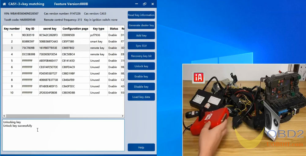 CGDI BMW Tutorials: Unlock CAS3 Key and Recover Key Position