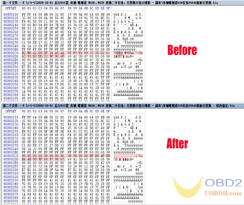 CGDI Solved Mercedes Vito Viano W636/W639 Not Show Mileage Problem