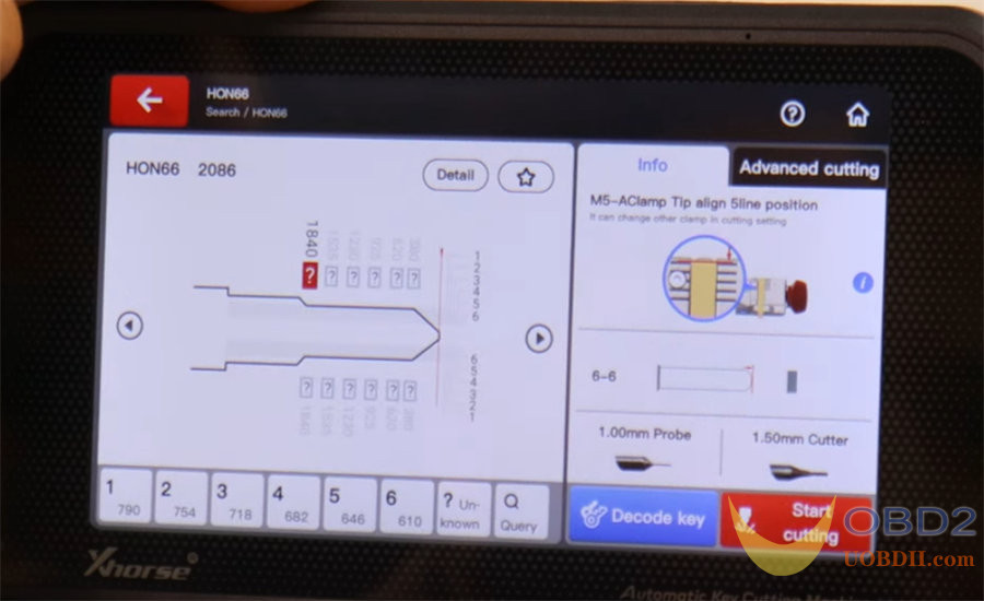 Xhorse Key Machine Read and Cut Honda Civic HO01 key Tutorials