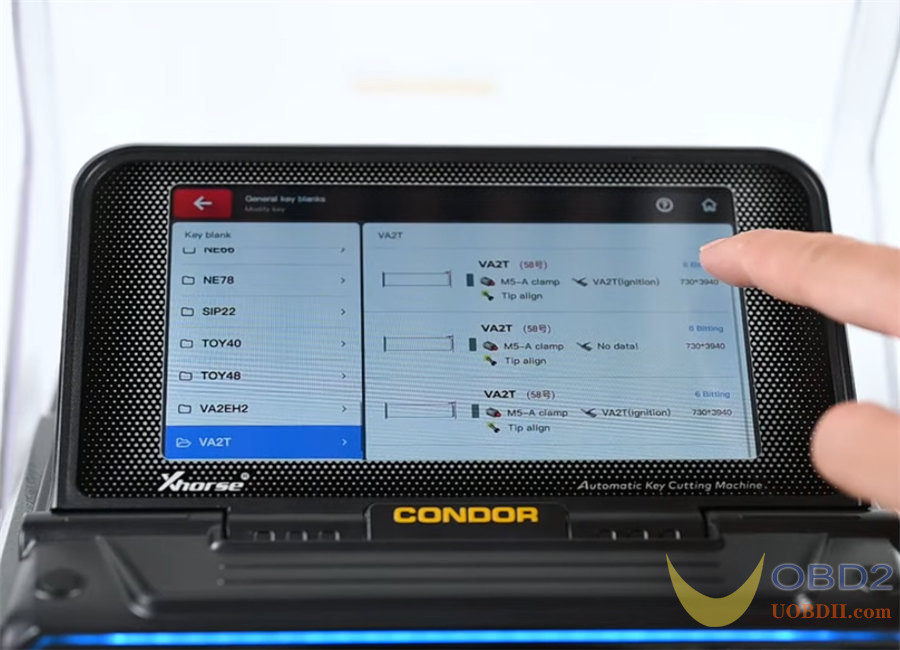 Xhorse CONDOR XC-MINI PLUS II Tutorials: Modify a HON66 Key Blank to VA2T