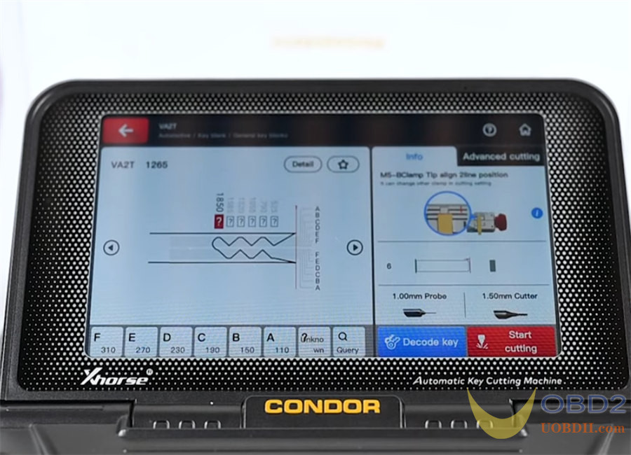 Xhorse CONDOR XC-MINI PLUS II Tutorials: Modify a HON66 Key Blank to VA2T