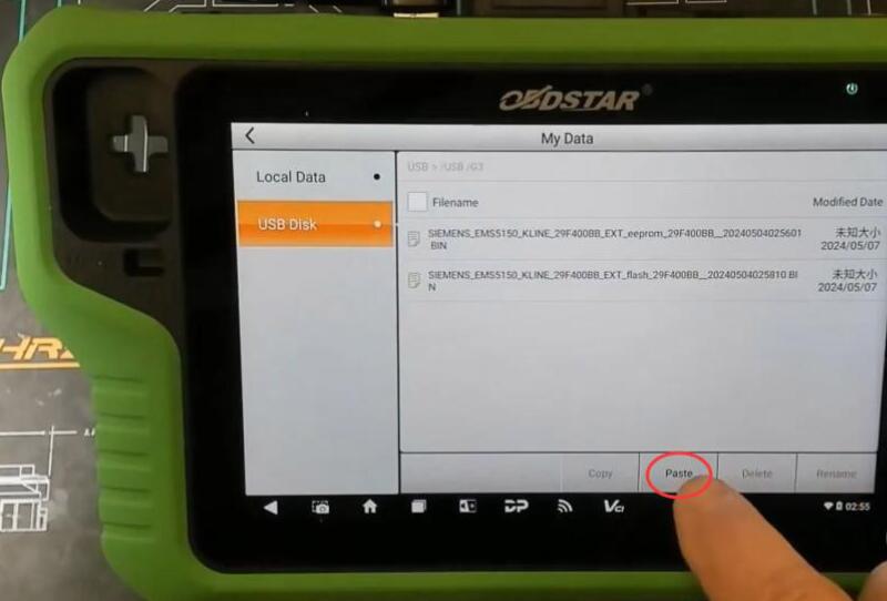 How to Transfer Files by OBDSTAR X300 Classic G3?