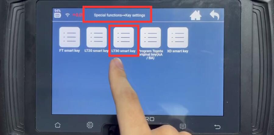 How to Update Lonsdor LT30 Toyota 4A Universal Smart Key with K518 Pro?