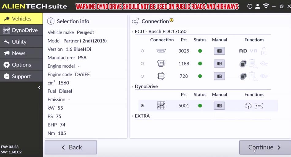 How to Activate and Use DynoDrive Function on Alientech KESS3?