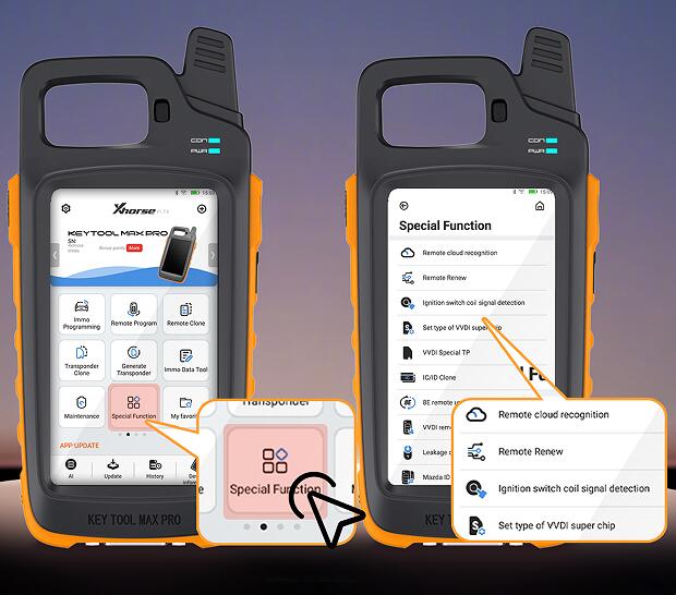 How to Use Special Function on Xhorse Key Tool Max Pro/Key Tool Plus?