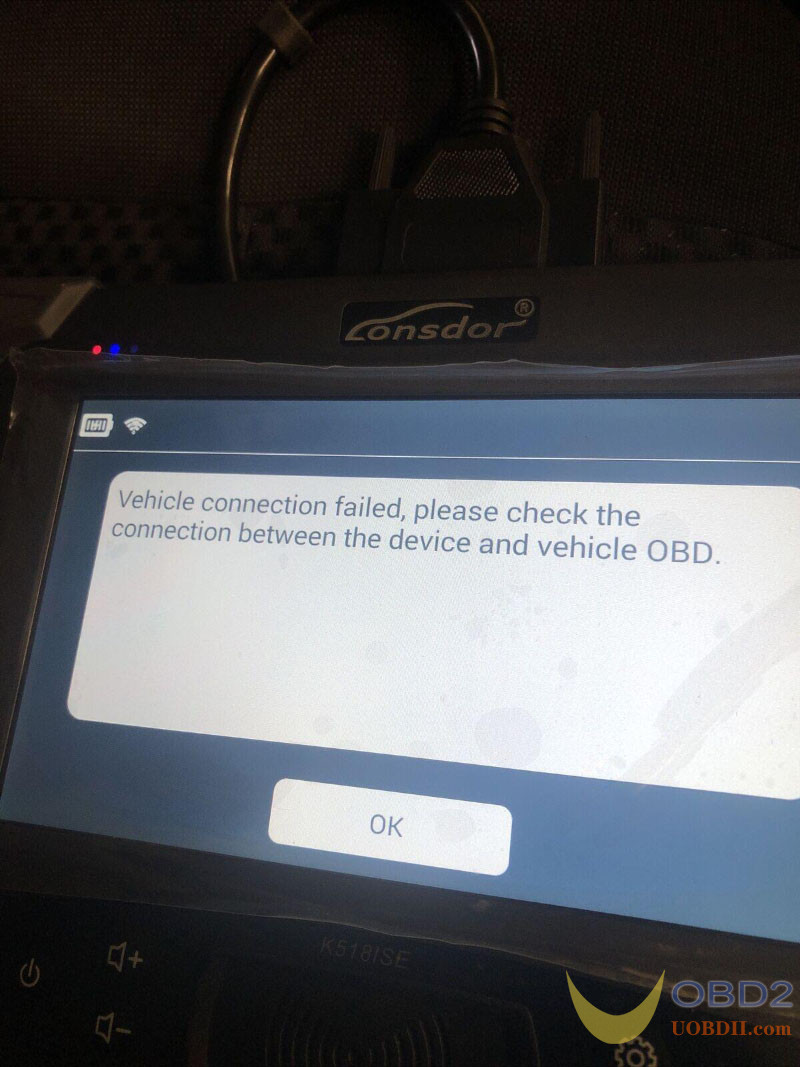 How to solve Lonsdor K518 “Vehicle Connection Failed”