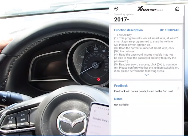 How to use Xhorse Key tool max program Mazda universal key