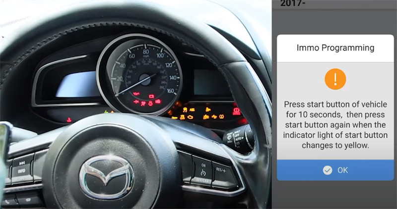 How to use Xhorse Key tool max program Mazda universal key