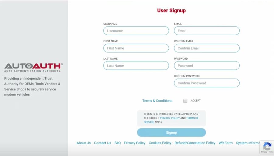 How to Register AutoAuto Account and Unlock FCA SGW with Launch X431 Scanner?