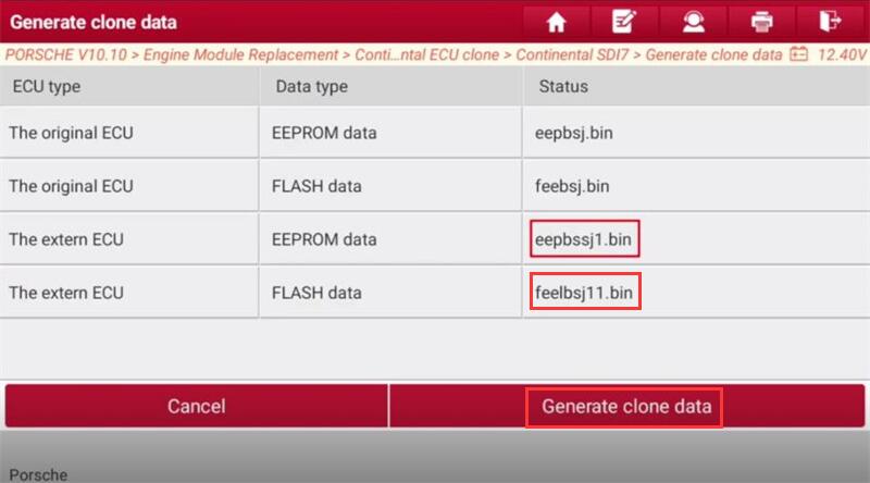 Which Launch Tool Read and Write Porsche Cayenne EMS SDI8 ECU?