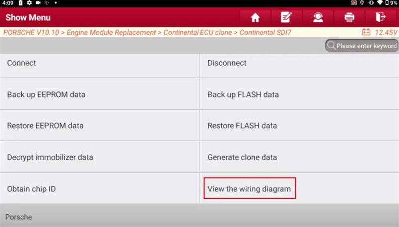 Which Launch Tool Read and Write Porsche Cayenne EMS SDI8 ECU?