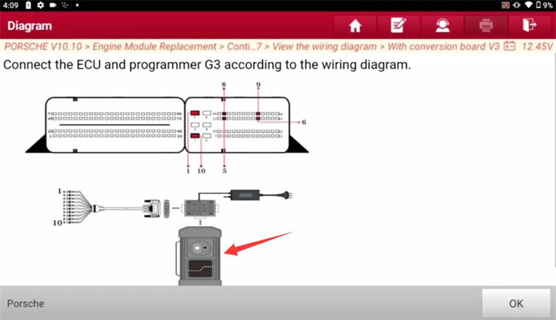 Which Launch Tool Read and Write Porsche Cayenne EMS SDI8 ECU?