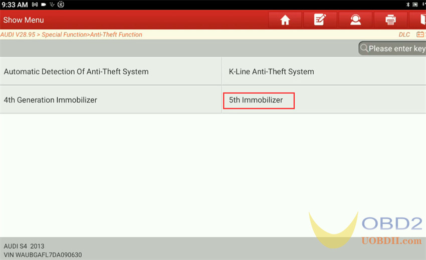 How to Program 2013 Audi S4 All Keys Lost with Launch X431 Pro5?