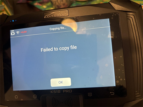 How to Solve Lonsdor K518 Pro Failed to Copy File Problem?