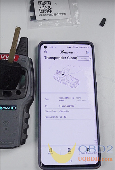 Xhorse Mini Key Tool Ford 4D60 Transponder Clone Tutorials