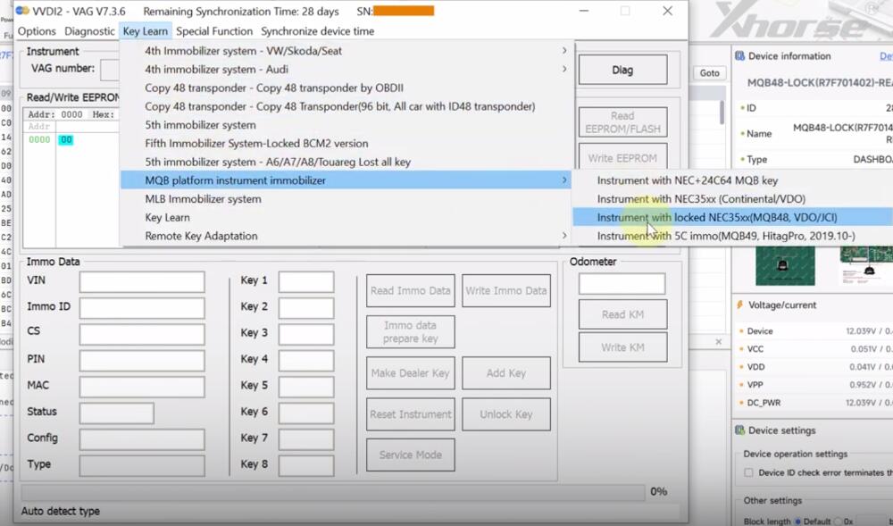 Xhorse Multi-Prog and VVDI2 Program MQB RH850/V850 Key