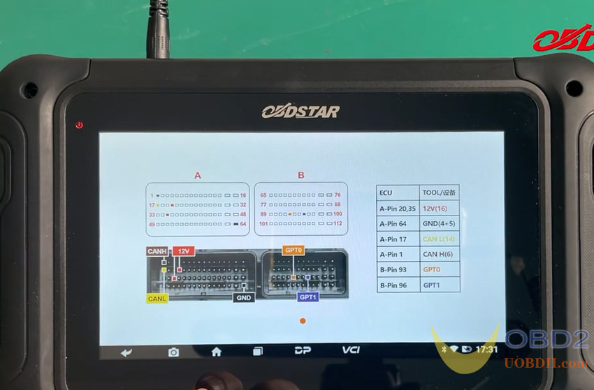 OBDSTAR DC706 Clone Bosch ME17 ECM on Bench