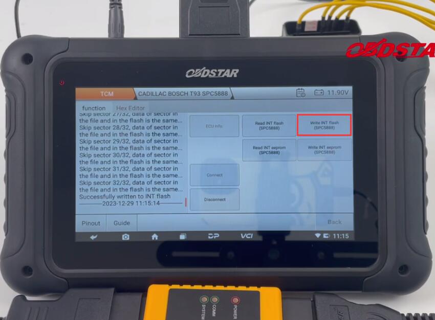 How to Clone CADILLAC T93 TCM with OBDSTAR DC706 on Bench?