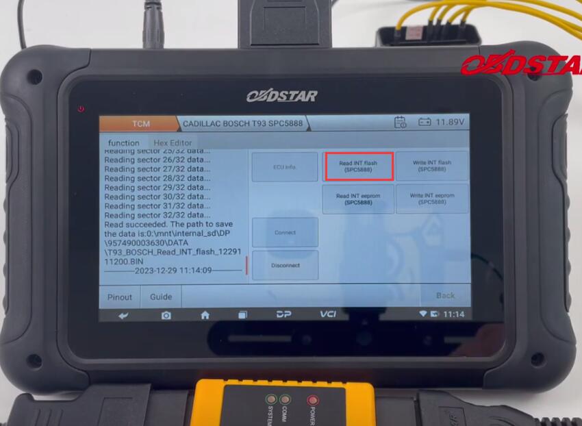 How to Clone CADILLAC T93 TCM with OBDSTAR DC706 on Bench?