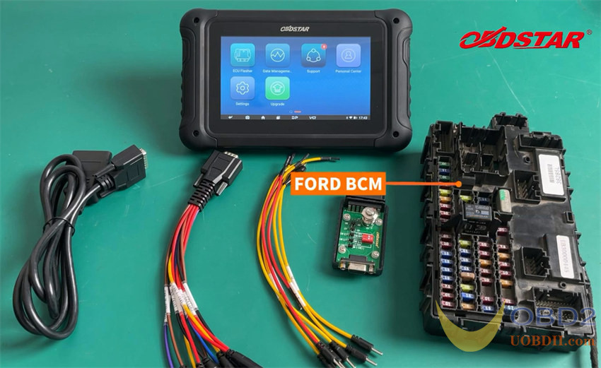 OBDSTAR DC706 Read/Write Ford LEAR MC9S12XEP768/V2 BCM on Bench