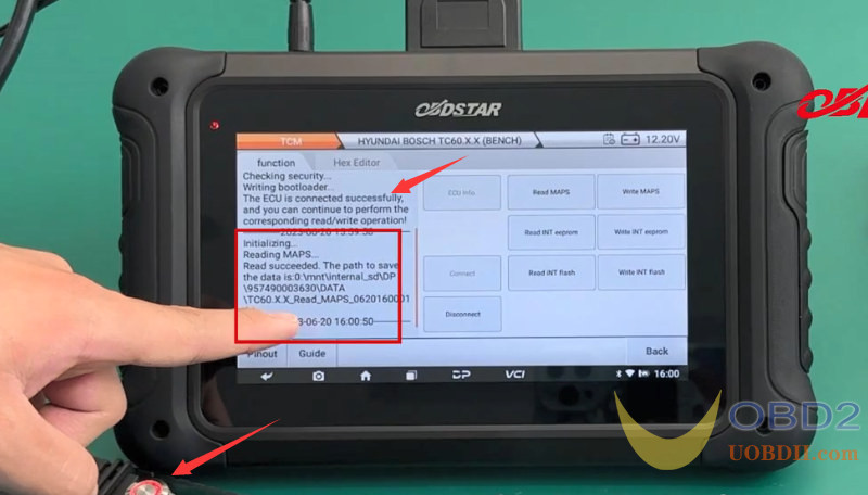 How to Clone Hyundai BOSCH TC60.X.X TCM by OBDSTAR DC706