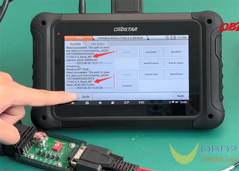 How to Clone Hyundai BOSCH TC60.X.X TCM by OBDSTAR DC706