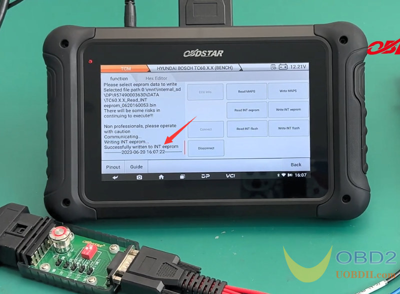 How to Clone Hyundai BOSCH TC60.X.X TCM by OBDSTAR DC706