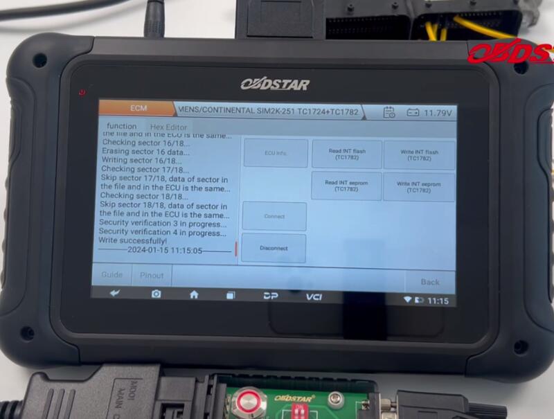 OBDSTAR DC706 Clone Hyundai Siemens SIM2K-251 on Bench