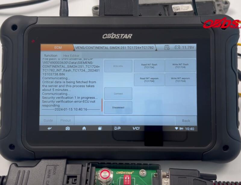 OBDSTAR DC706 Clone Hyundai Siemens SIM2K-251 on Bench