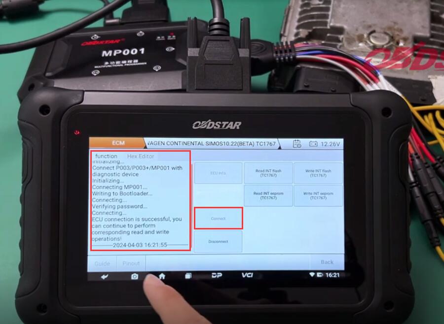 OBDSTAR DC706 Clone Volkswagen SIMOS10.22 ECM by Boot