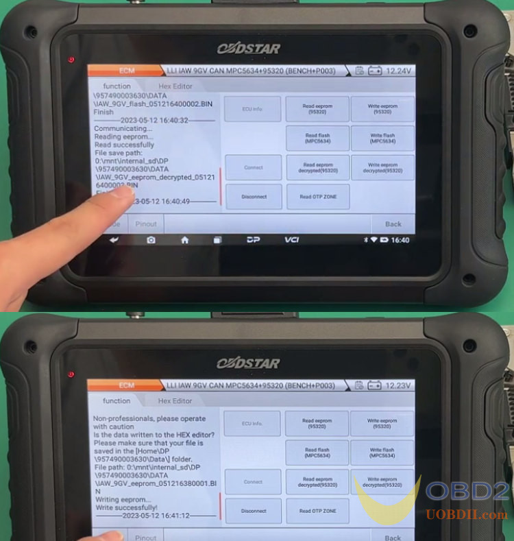 How to Read and Write VW IAW 9GV ECM with OBDSTAR DC706 on Bench?