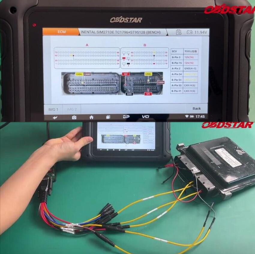 OBDSTAR DC706 Clone Benz SIM271DE ECM/ISM TCM on Bench