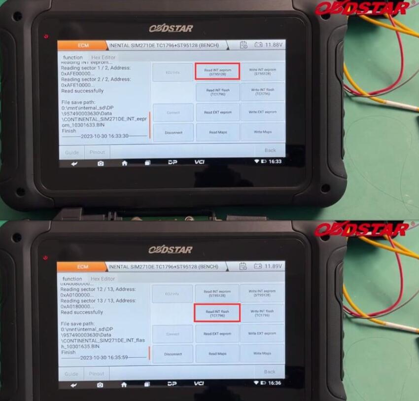 OBDSTAR DC706 Clone Benz SIM271DE ECM/ISM TCM on Bench