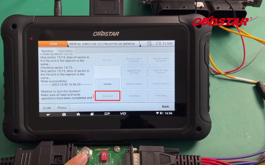 OBDSTAR DC706 Clone Benz SIM271DE ECM/ISM TCM on Bench