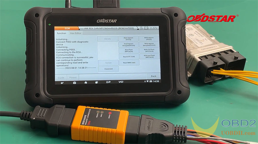 OBDSTAR DC706 Tutorials: Read/Write VW 7GV/9GV ECM on Bench