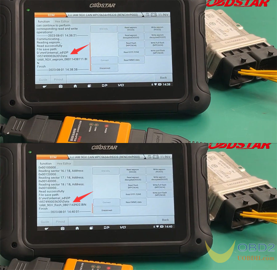 OBDSTAR DC706 Tutorials: Read/Write VW 7GV/9GV ECM on Bench