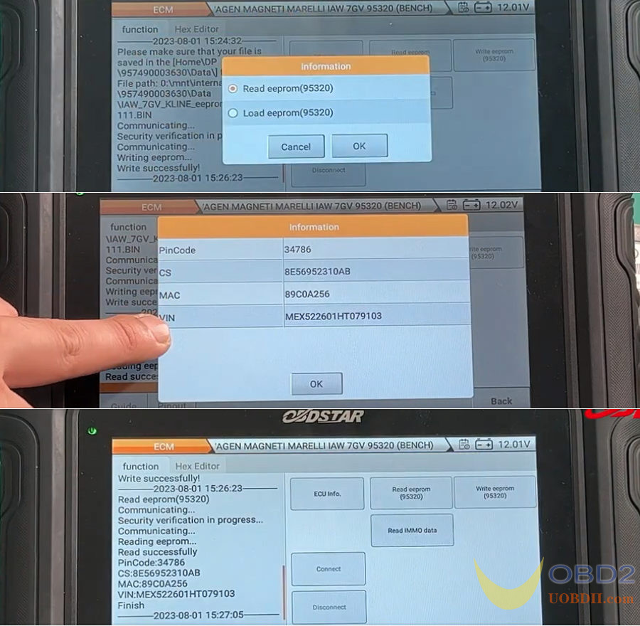 OBDSTAR DC706 Tutorials: Read/Write VW 7GV/9GV ECM on Bench