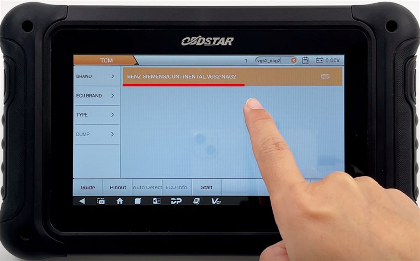 OBDSTAR DC706 Reset Virgin on Benz Siemens VGS2-NAG2 TCM