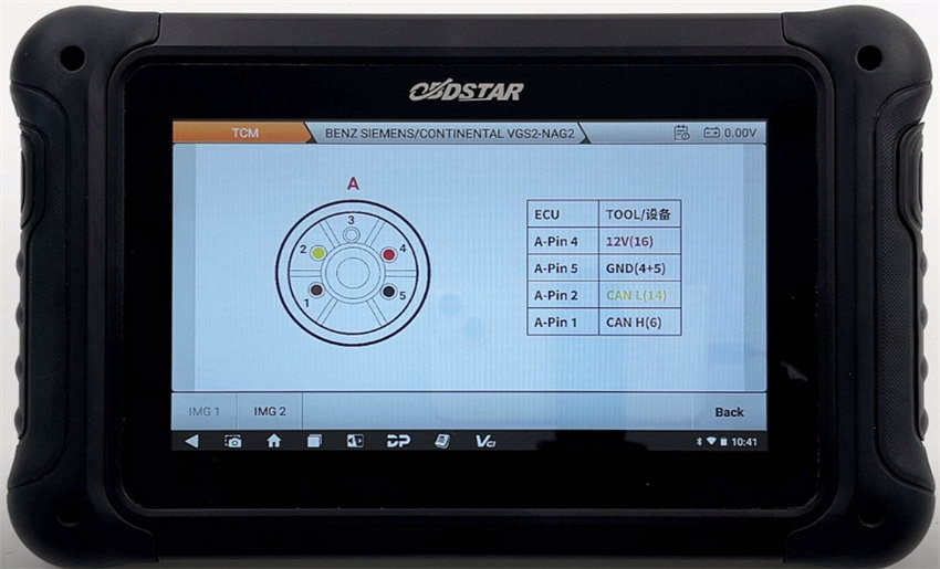 OBDSTAR DC706 Reset Virgin on Benz Siemens VGS2-NAG2 TCM