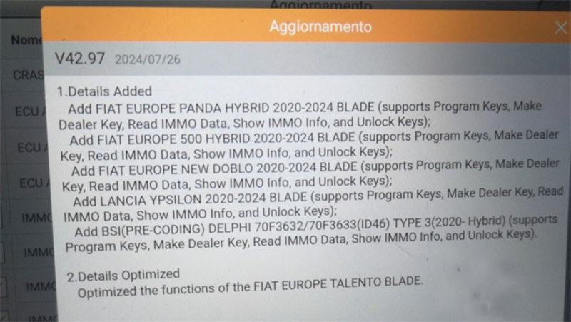 How to Program Fiat Panda Hybrid 2022 Blade Key AKL by OBDSTAR G3?