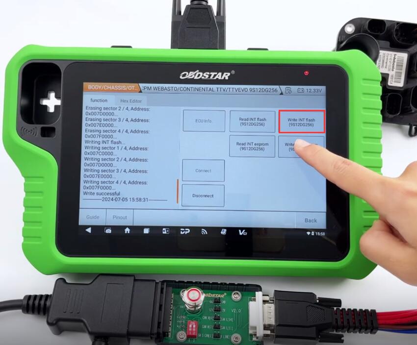 Land Rover AHCM 9S12DG256 Read and Write with OBDSTAR G3/DC706