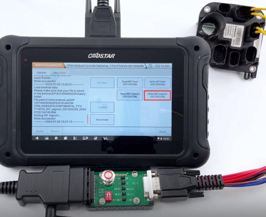 Land Rover AHCM 9S12DG256 Read and Write with OBDSTAR G3/DC706