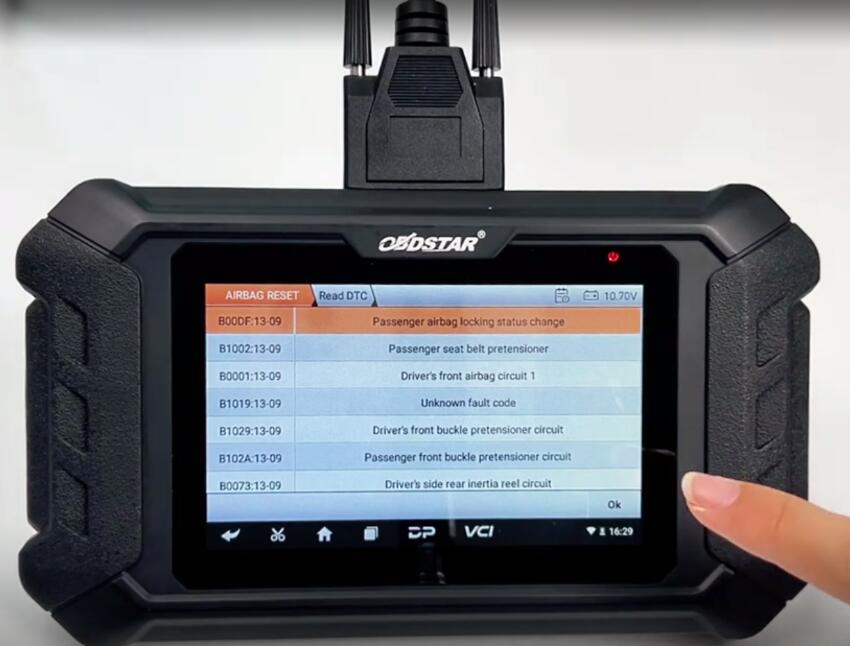 OBDSTAR P50 Erased Renault 285550178R 95128 Crash Fault Code