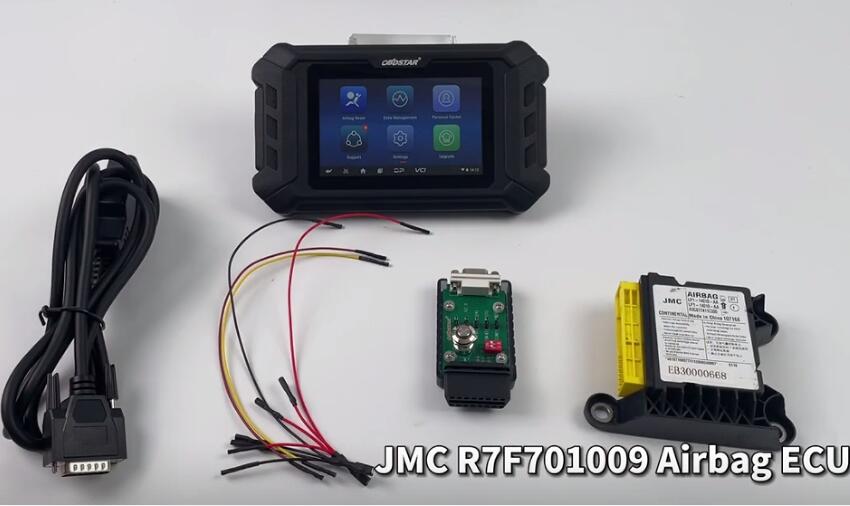 OBDSTAR P50 Reset JMC R7F701009 Airbag ECU on Bench OK